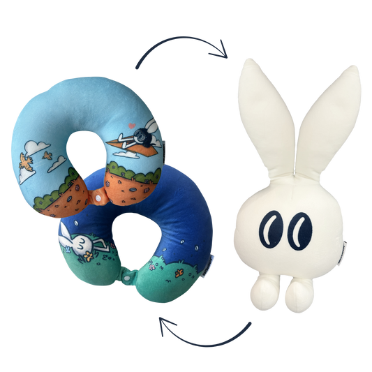 GWP - Oatdit 2in1 Convertible Neck Pillow Plushie [RANDOM DESIGN]