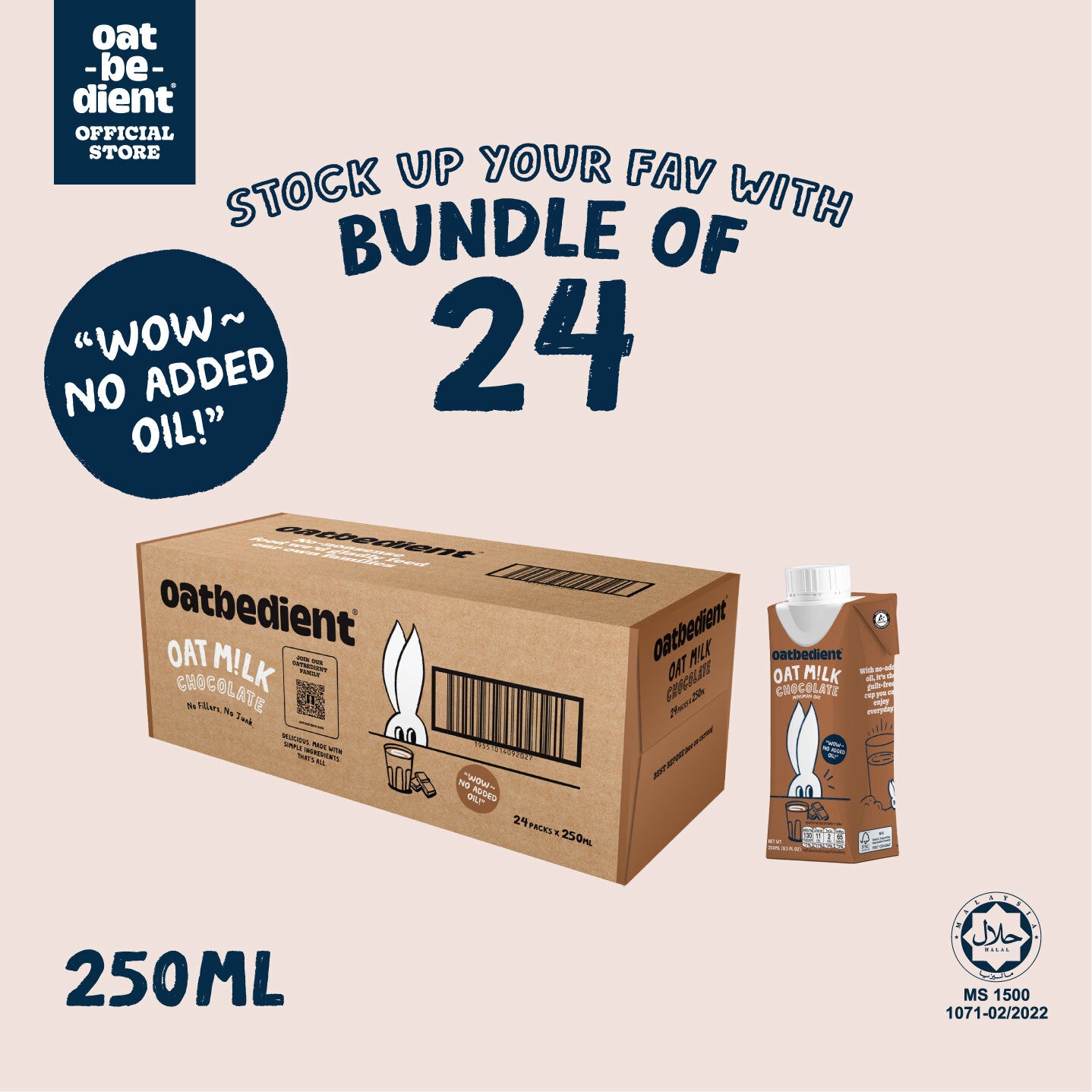 Oat M!lk Chocolate Petite Pack (250ml x 24)